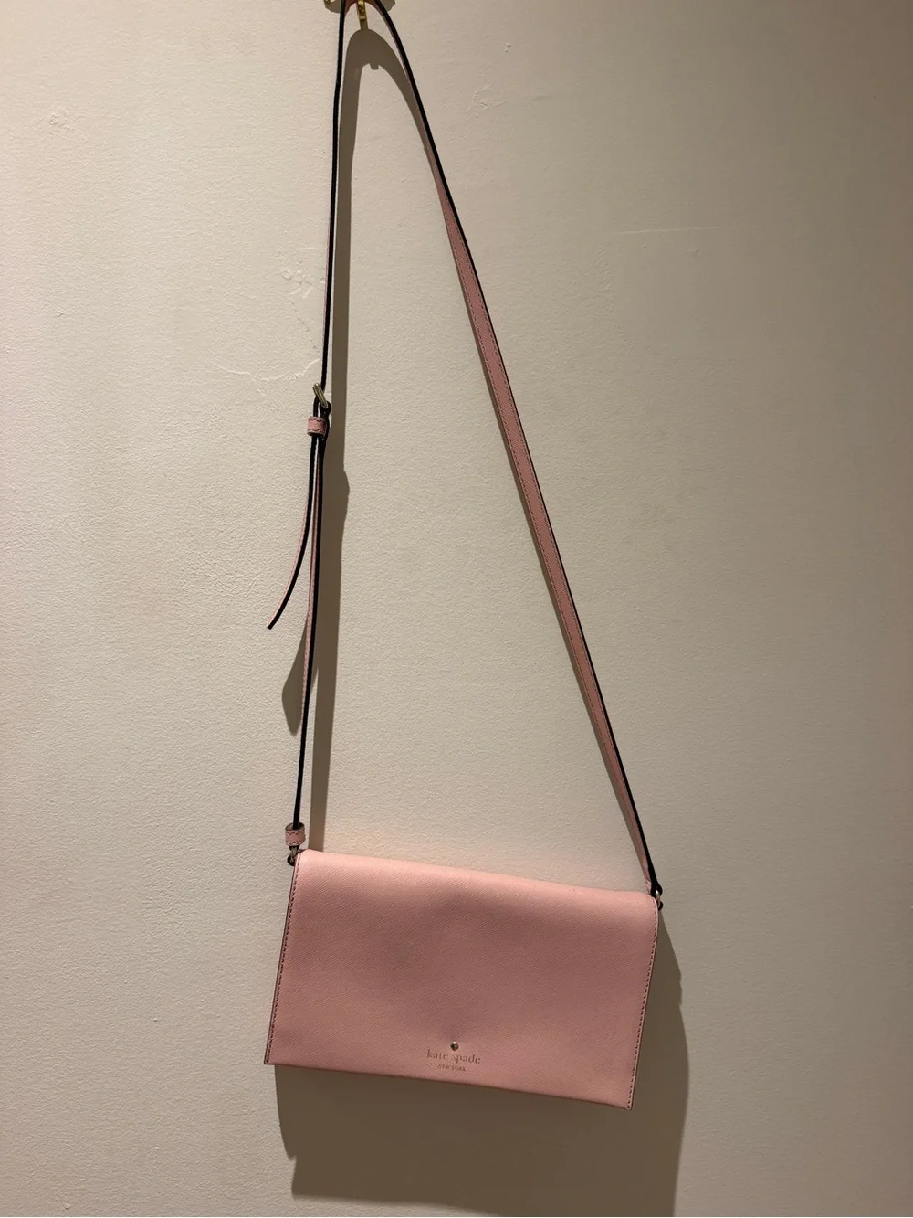 kate spade Blush Pink Saffiano Crossbody Bag